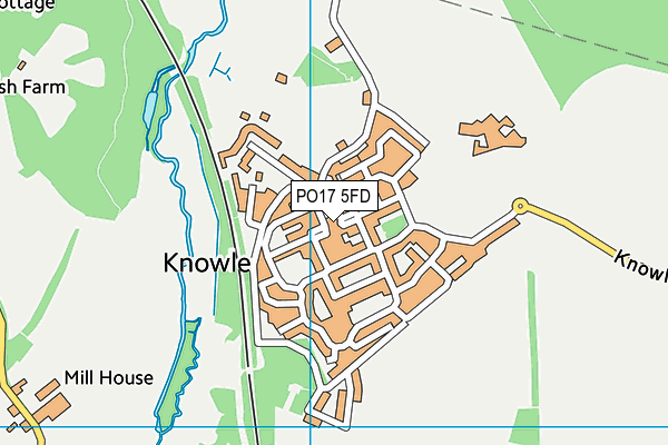 PO17 5FD map - OS VectorMap District (Ordnance Survey)