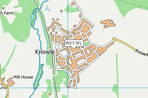PO17 5FL map - OS VectorMap District (Ordnance Survey)