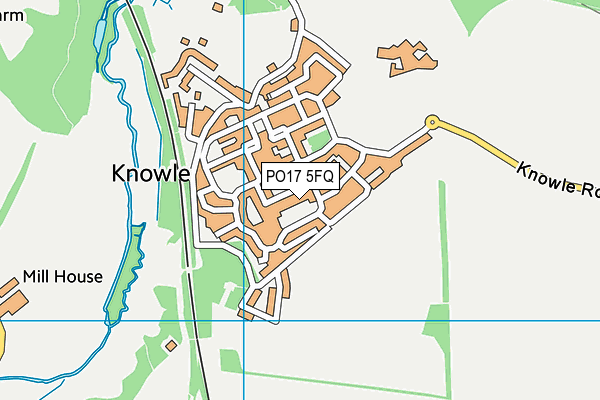 PO17 5FQ map - OS VectorMap District (Ordnance Survey)