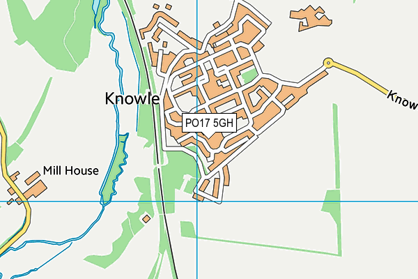 PO17 5GH map - OS VectorMap District (Ordnance Survey)