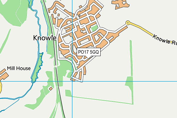 PO17 5GQ map - OS VectorMap District (Ordnance Survey)
