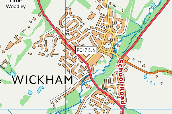 Map of WICKHAM NAILS & BEAUTY LTD at district scale