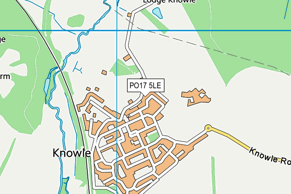 PO17 5LE map - OS VectorMap District (Ordnance Survey)