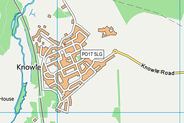 PO17 5LG map - OS VectorMap District (Ordnance Survey)