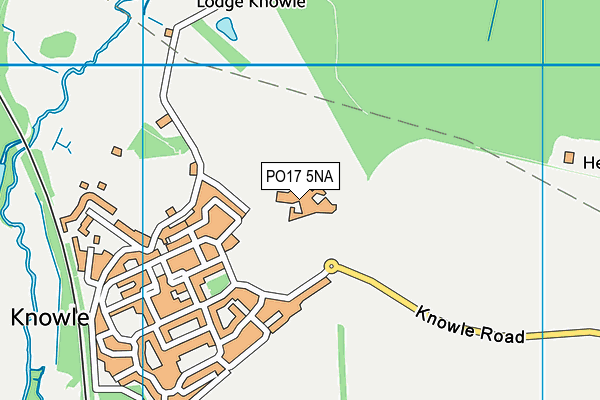 PO17 5NA map - OS VectorMap District (Ordnance Survey)