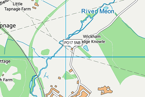 PO17 5NB map - OS VectorMap District (Ordnance Survey)