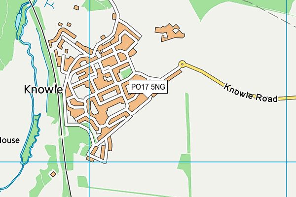 PO17 5NG map - OS VectorMap District (Ordnance Survey)