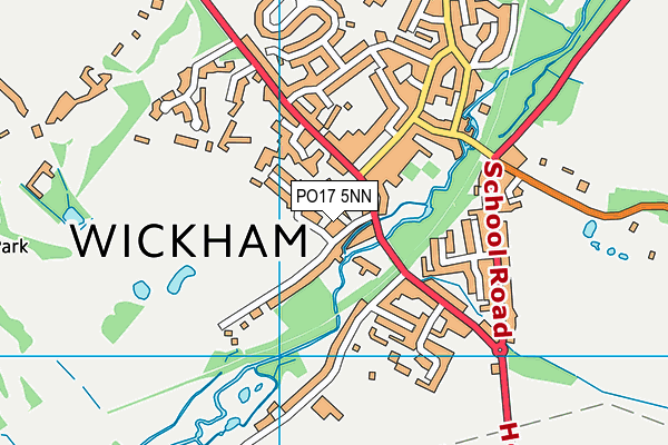 PO17 5NN map - OS VectorMap District (Ordnance Survey)
