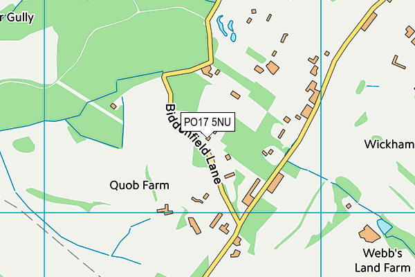 PO17 5NU map - OS VectorMap District (Ordnance Survey)