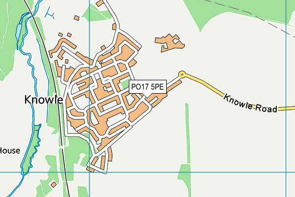 PO17 5PE map - OS VectorMap District (Ordnance Survey)