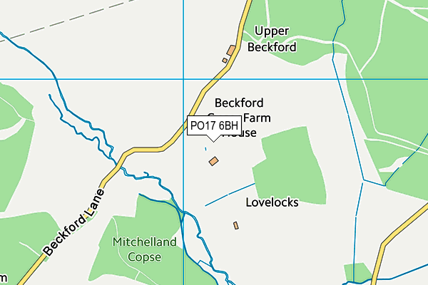 PO17 6BH map - OS VectorMap District (Ordnance Survey)