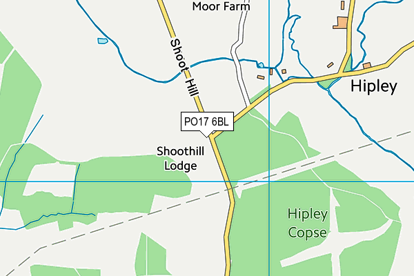 PO17 6BL map - OS VectorMap District (Ordnance Survey)