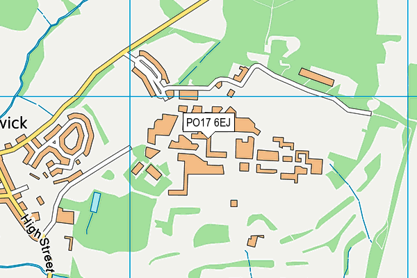 Mod Southwick Park map (PO17 6EJ) - OS VectorMap District (Ordnance Survey)
