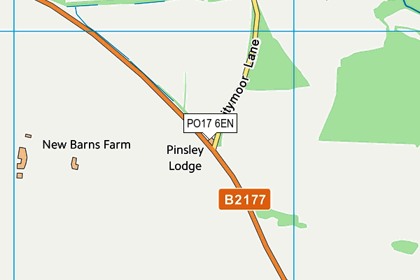 PO17 6EN map - OS VectorMap District (Ordnance Survey)