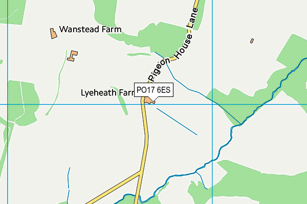 PO17 6ES map - OS VectorMap District (Ordnance Survey)