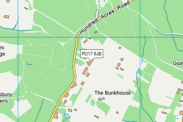 PO17 6JB map - OS VectorMap District (Ordnance Survey)