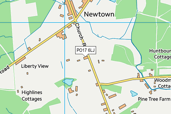 Newtown Soberton Infant School map (PO17 6LJ) - OS VectorMap District (Ordnance Survey)