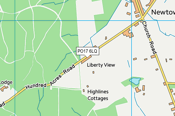 PO17 6LQ map - OS VectorMap District (Ordnance Survey)