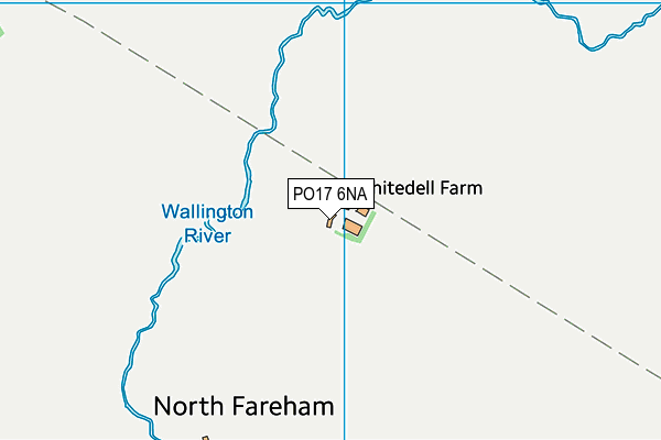 PO17 6NA map - OS VectorMap District (Ordnance Survey)