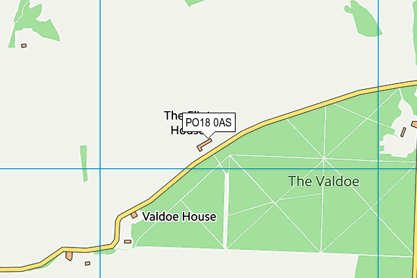 PO18 0AS map - OS VectorMap District (Ordnance Survey)