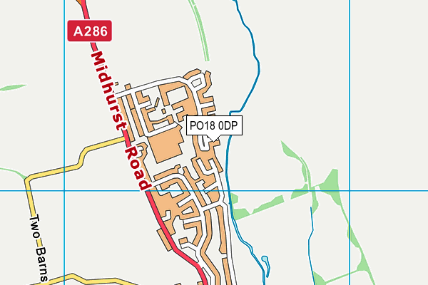 PO18 0DP map - OS VectorMap District (Ordnance Survey)
