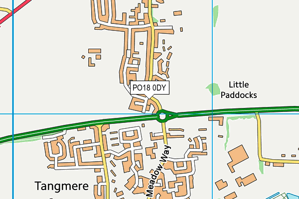 PO18 0DY map - OS VectorMap District (Ordnance Survey)