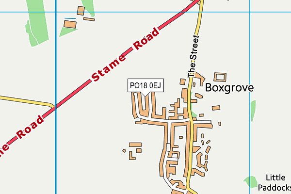 PO18 0EJ map - OS VectorMap District (Ordnance Survey)
