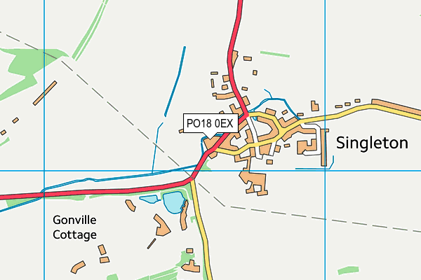 PO18 0EX map - OS VectorMap District (Ordnance Survey)