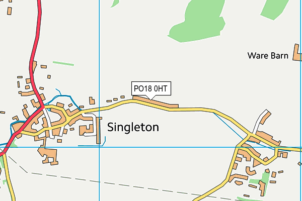 PO18 0HT map - OS VectorMap District (Ordnance Survey)