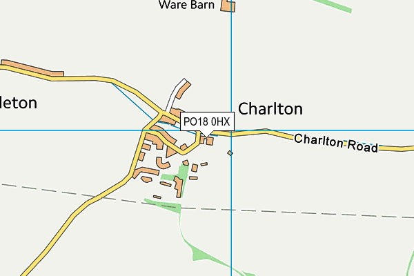 PO18 0HX map - OS VectorMap District (Ordnance Survey)