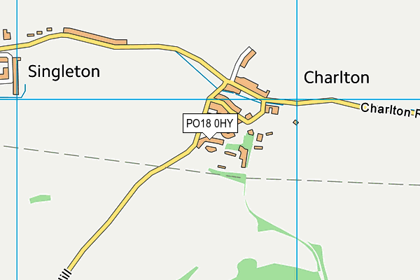 PO18 0HY map - OS VectorMap District (Ordnance Survey)
