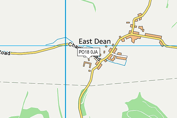 PO18 0JA map - OS VectorMap District (Ordnance Survey)