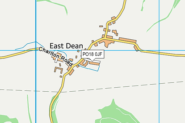 PO18 0JF map - OS VectorMap District (Ordnance Survey)