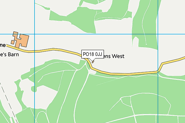 PO18 0JJ map - OS VectorMap District (Ordnance Survey)