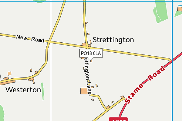 PO18 0LA map - OS VectorMap District (Ordnance Survey)