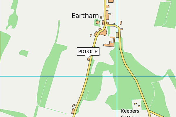 PO18 0LP map - OS VectorMap District (Ordnance Survey)