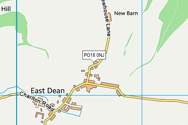 PO18 0NJ map - OS VectorMap District (Ordnance Survey)