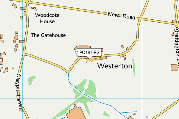 PO18 0PG map - OS VectorMap District (Ordnance Survey)