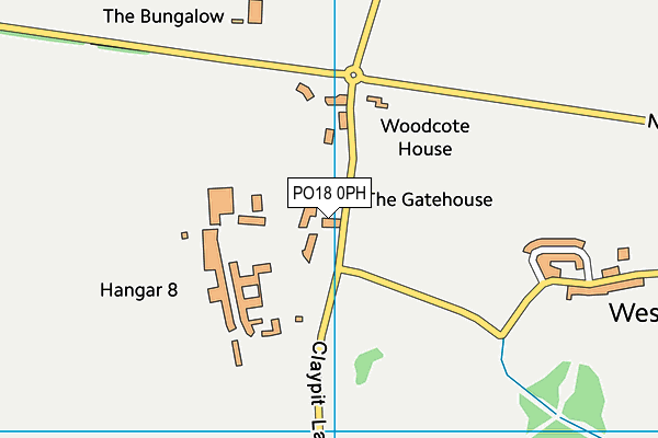 PO18 0PH map - OS VectorMap District (Ordnance Survey)