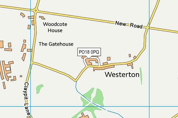 PO18 0PQ map - OS VectorMap District (Ordnance Survey)