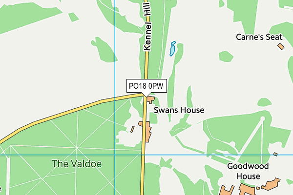 PO18 0PW map - OS VectorMap District (Ordnance Survey)