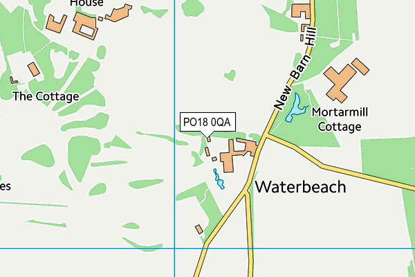 PO18 0QA map - OS VectorMap District (Ordnance Survey)