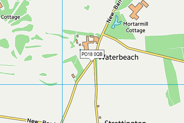 PO18 0QB map - OS VectorMap District (Ordnance Survey)