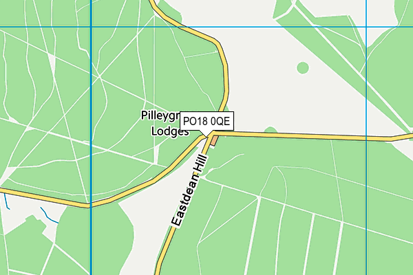 PO18 0QE map - OS VectorMap District (Ordnance Survey)