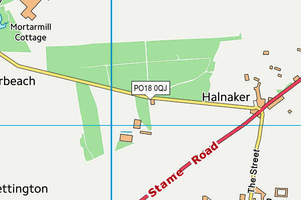PO18 0QJ map - OS VectorMap District (Ordnance Survey)