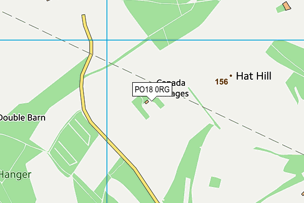 PO18 0RG map - OS VectorMap District (Ordnance Survey)