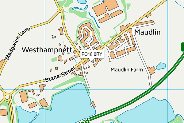 PO18 0RY map - OS VectorMap District (Ordnance Survey)
