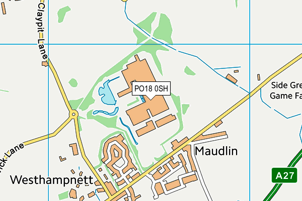 PO18 0SH map - OS VectorMap District (Ordnance Survey)