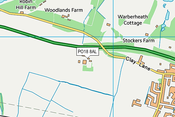 PO18 8AL map - OS VectorMap District (Ordnance Survey)