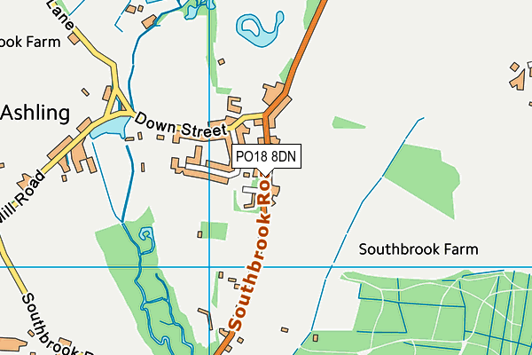 PO18 8DN map - OS VectorMap District (Ordnance Survey)